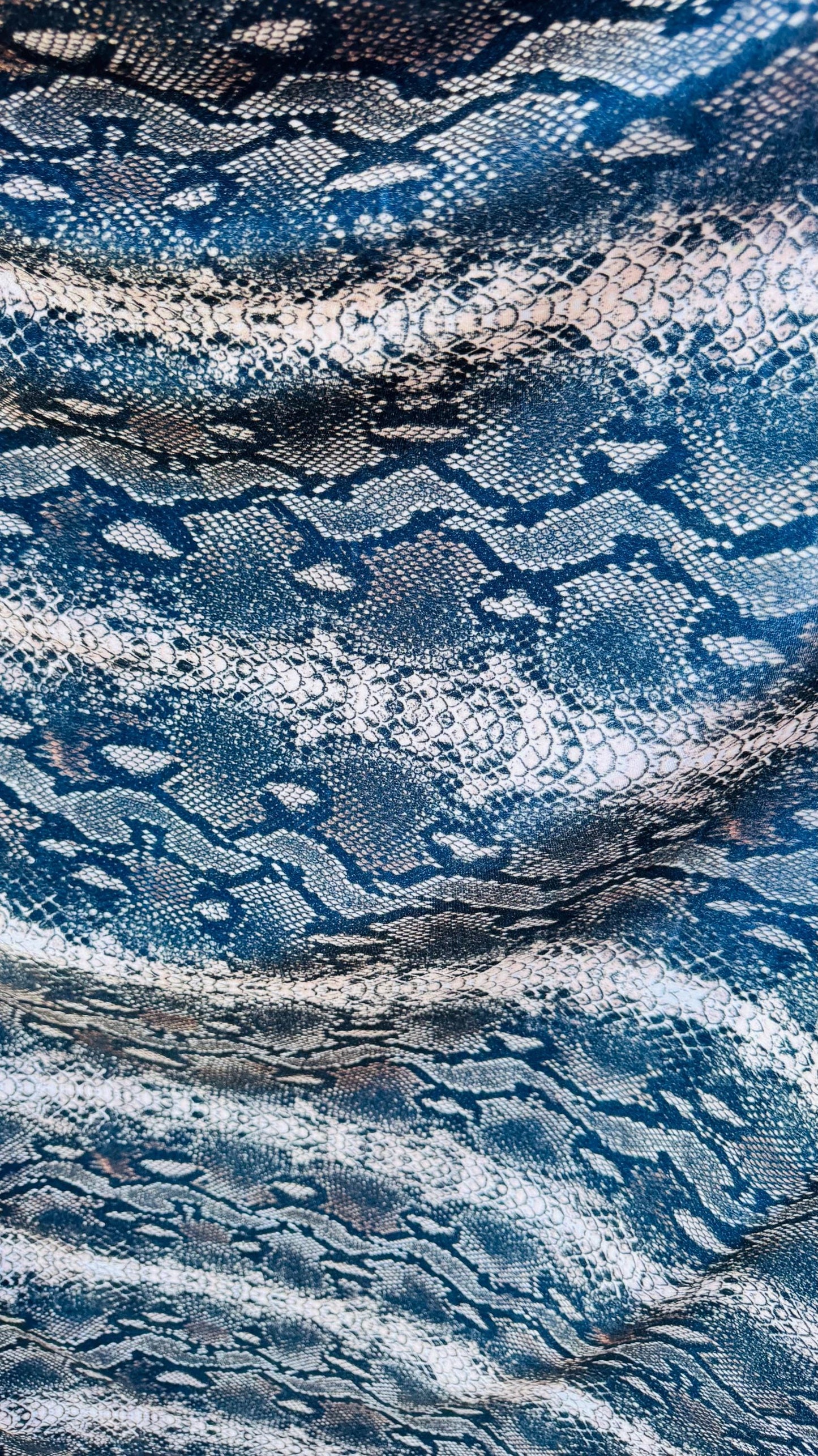 NEW Exotic King Cobra design print on great quality of stretch velvet Brown/Taupe 4-way stretch 58/60” Sold by the YD. High quality fabrics