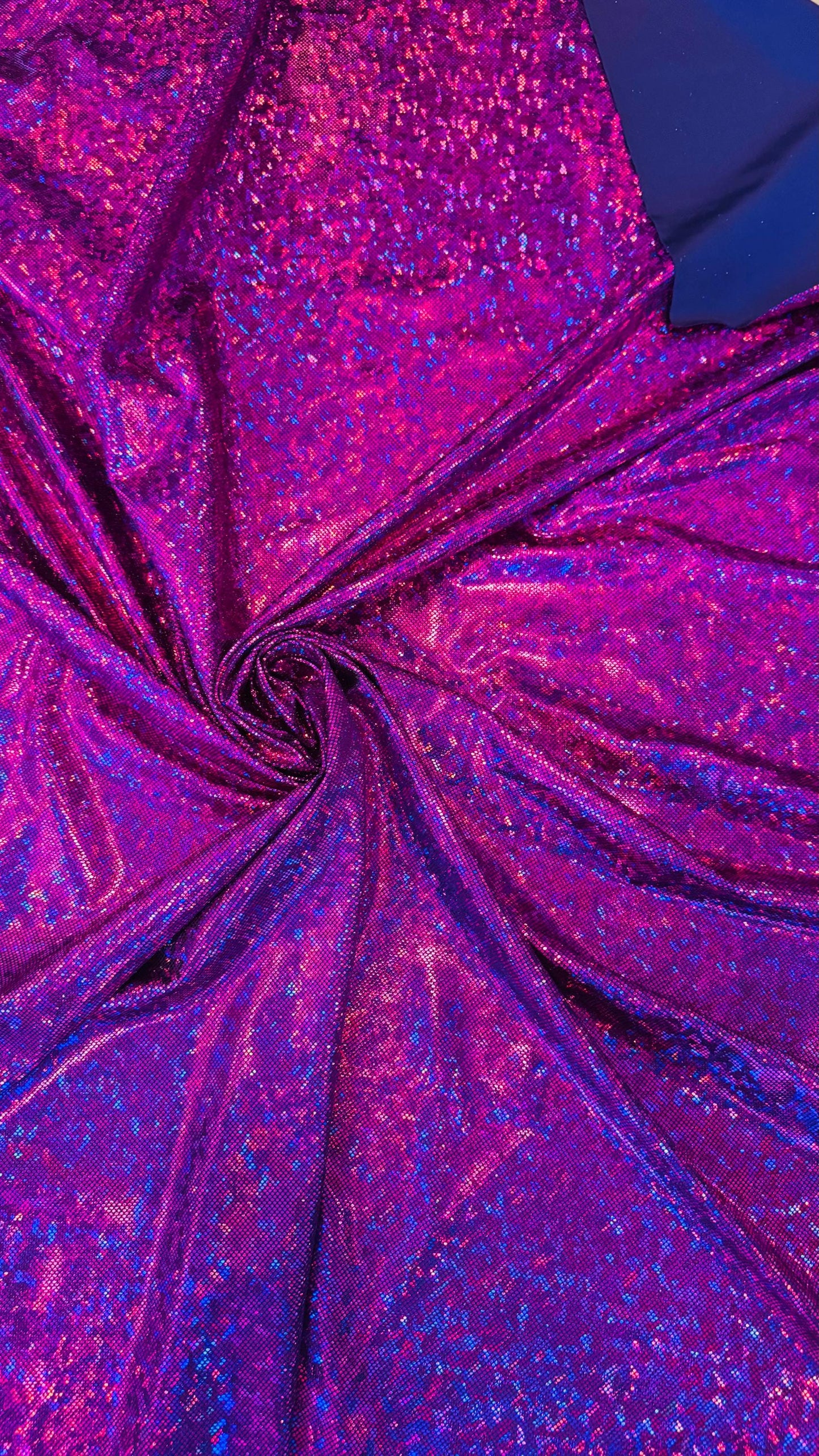 Shattered glass nylon spandex Eggplant/Magenta 4way stretch broken glass design 58/60" Sold by the YD. Ships worldwide from Los Angeles CA