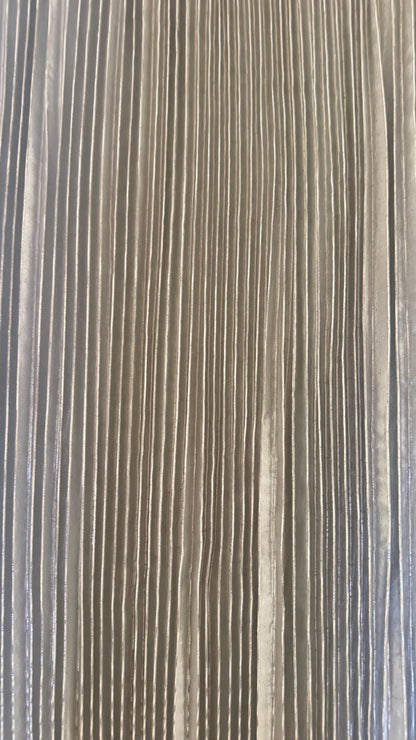 Deluxe Accordion 1/2” Metallic pleated lame super shiny fabric 45” Sold by the YD. Ships worldwide from Los Angeles California USA.