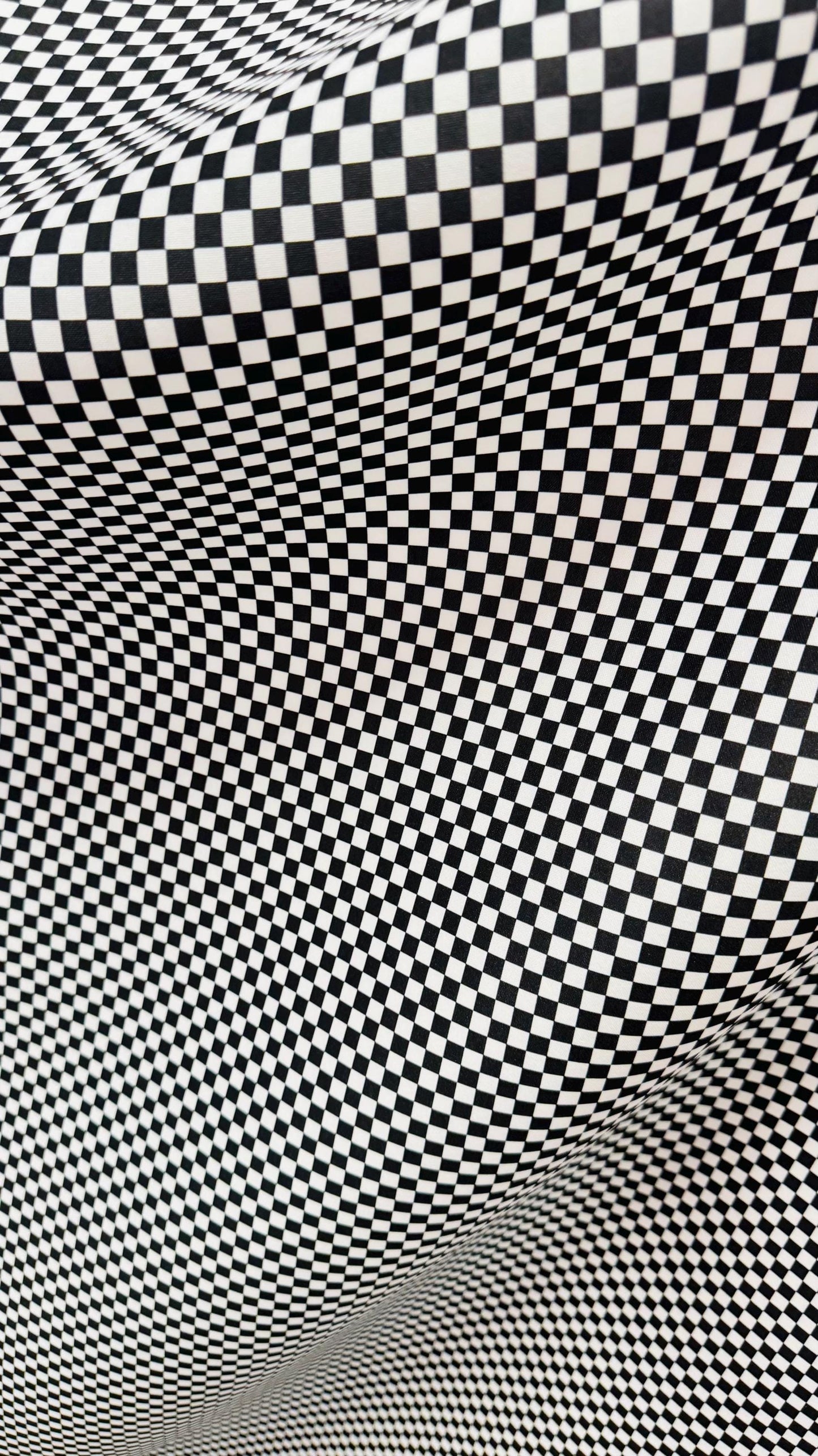 NEW Small Checkers design print on neoprene super techno 2-way stretch 58/60” Sold by the YD. Ships Worldwide from Los Angeles CA