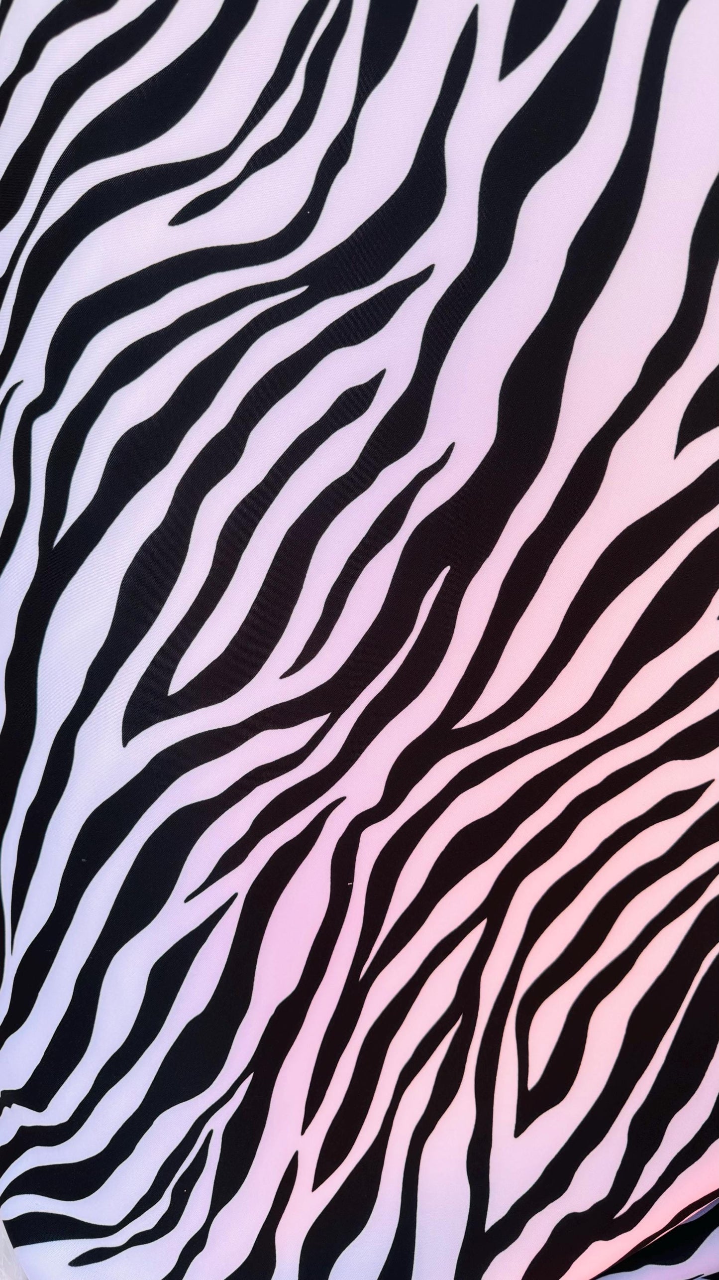 Zebra Exotic design print on super techno Neoprene spandex 2-way stretch 58/60” Sold by the YD. Ships Worldwide from Los Angeles California