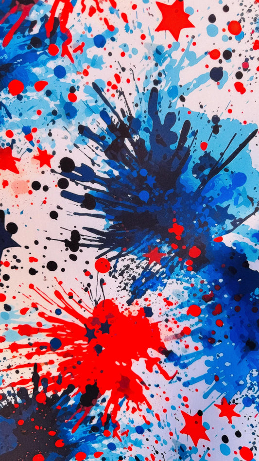 New Splatter Paint design print on neoprene super techno 2-way stretch 58/60” Sold by the YD. Ships Worldwide from Los Angeles California US