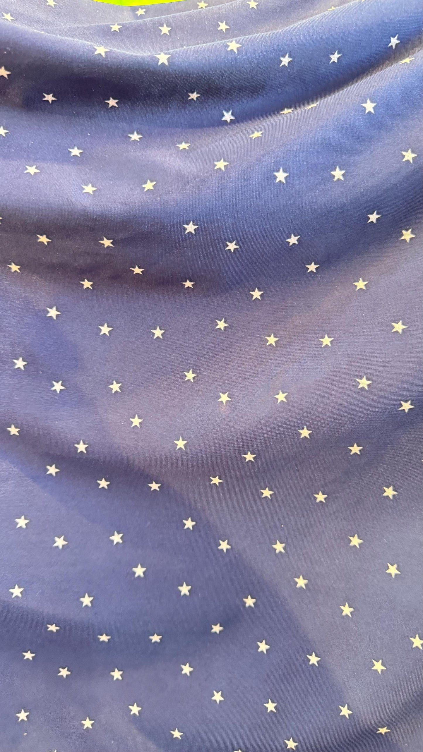 Small Stars Freedom design blue/white on nylon spandex 4way stretch 58/60" Sold by the yd. Ships worldwide from Los Angeles California USA