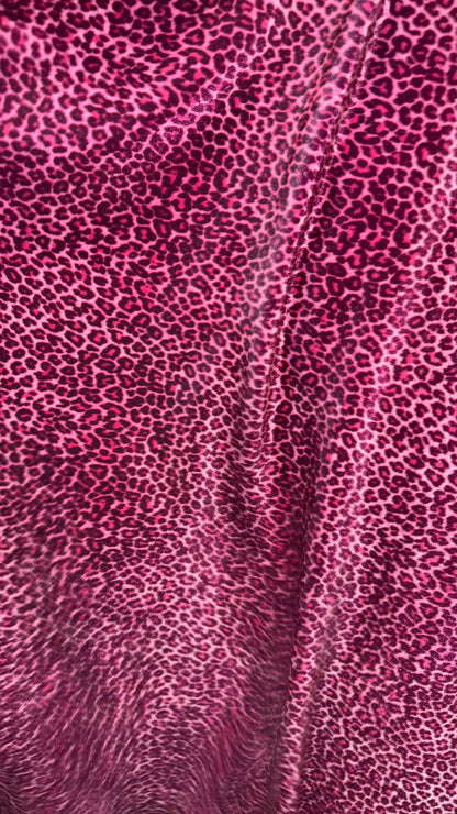 Wild Cheetah design small size print on great quality of stretch velvet 4-way stretch 58/60” Sold by the YD. High quality fabrics by AlexLAF