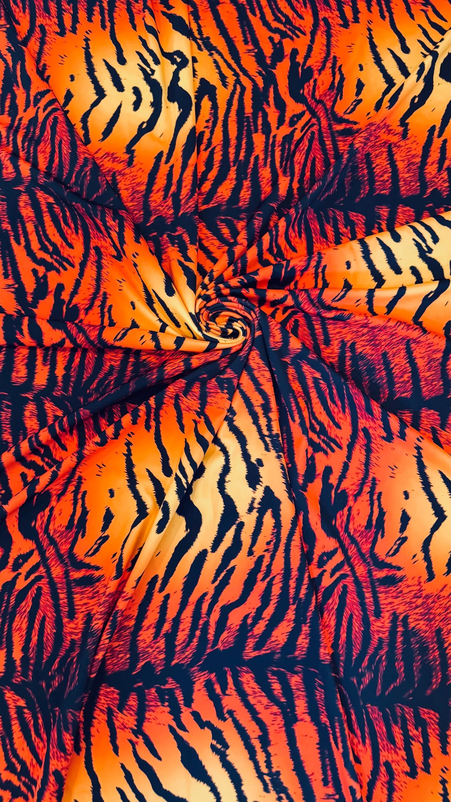 New Exotic Bengal Tiger design print on best quality of nylon spandex 4-way 58/60” Sold by the YD. Ships worldwide from Los Angeles Californ