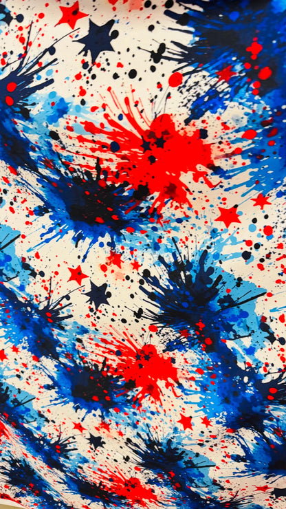 Graffiti Paint Abstract design nylon spandex 4-way stretch 58/60" sold by the YD. Ships worldwide from Los Angeles California USA. High qual