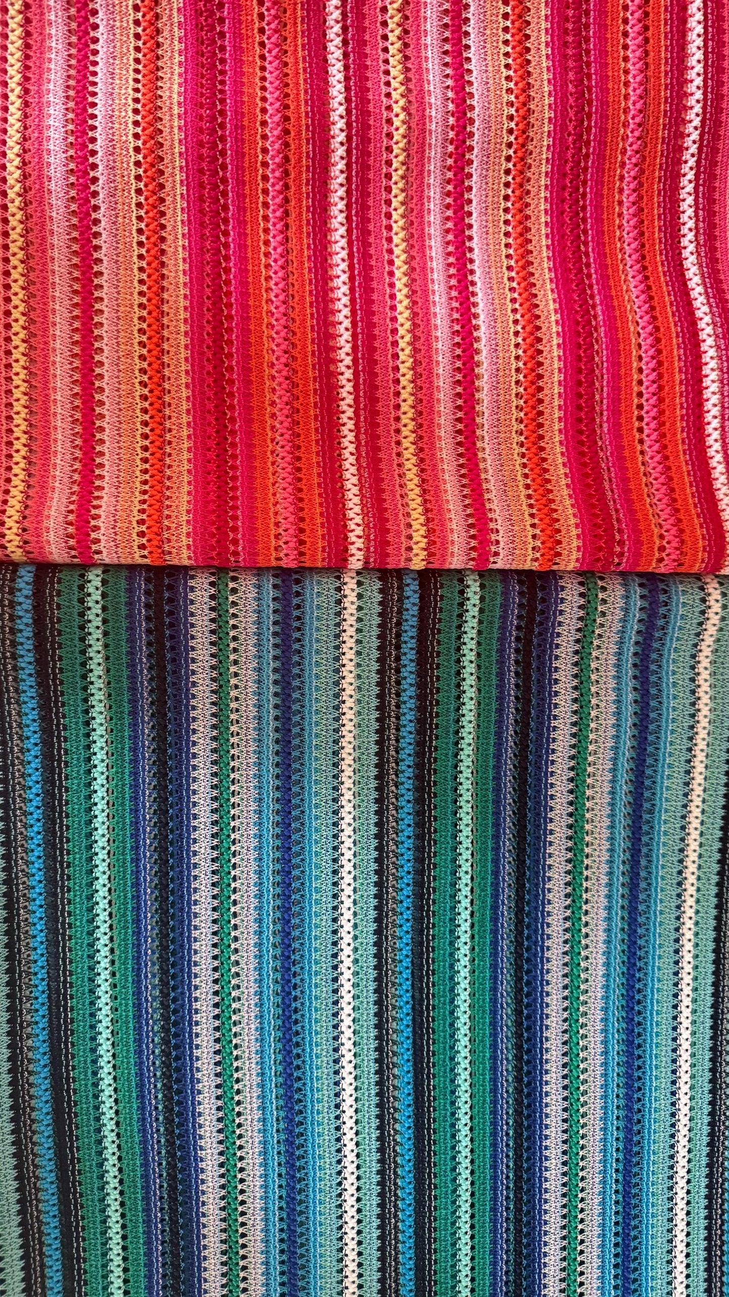 New Lace crochet design Multicolor 2-way stretch 58/60” Sold by the YD. High quality fabrics by AlexLAFabrics