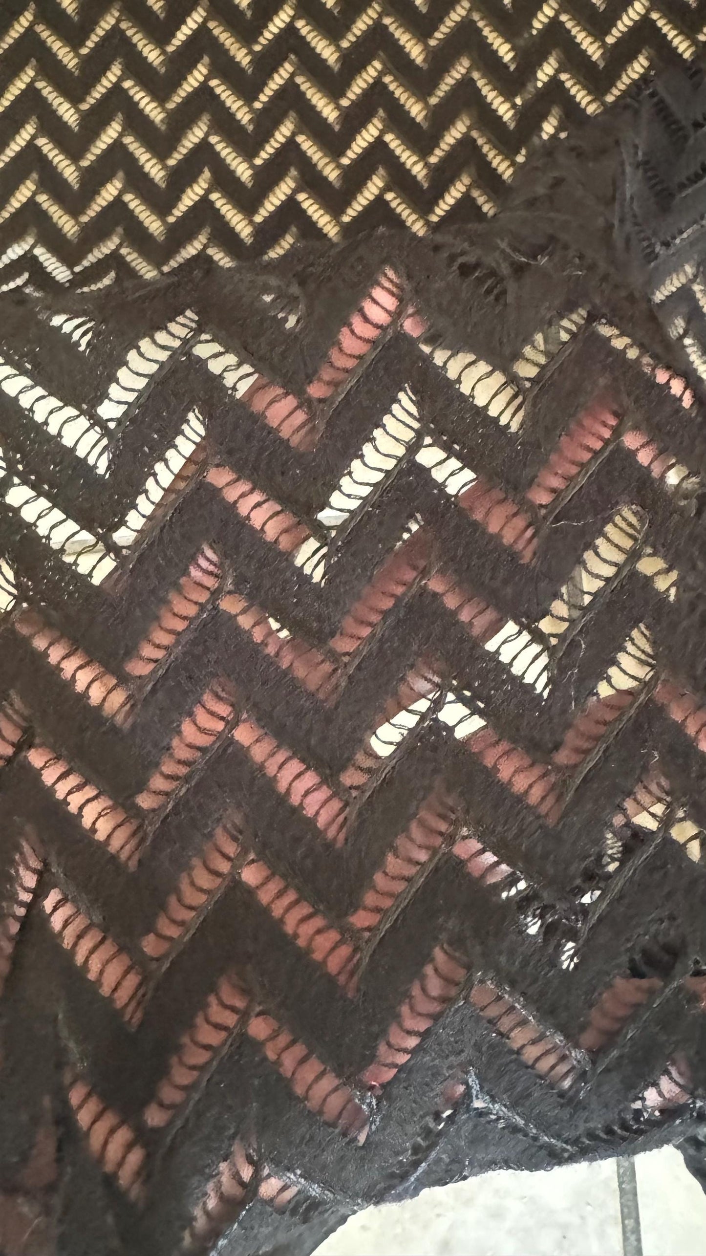 New Lace crochet chevron design 2-way stretch 58/60” Sold by the YD. High quality fabrics by AlexLAFabrics