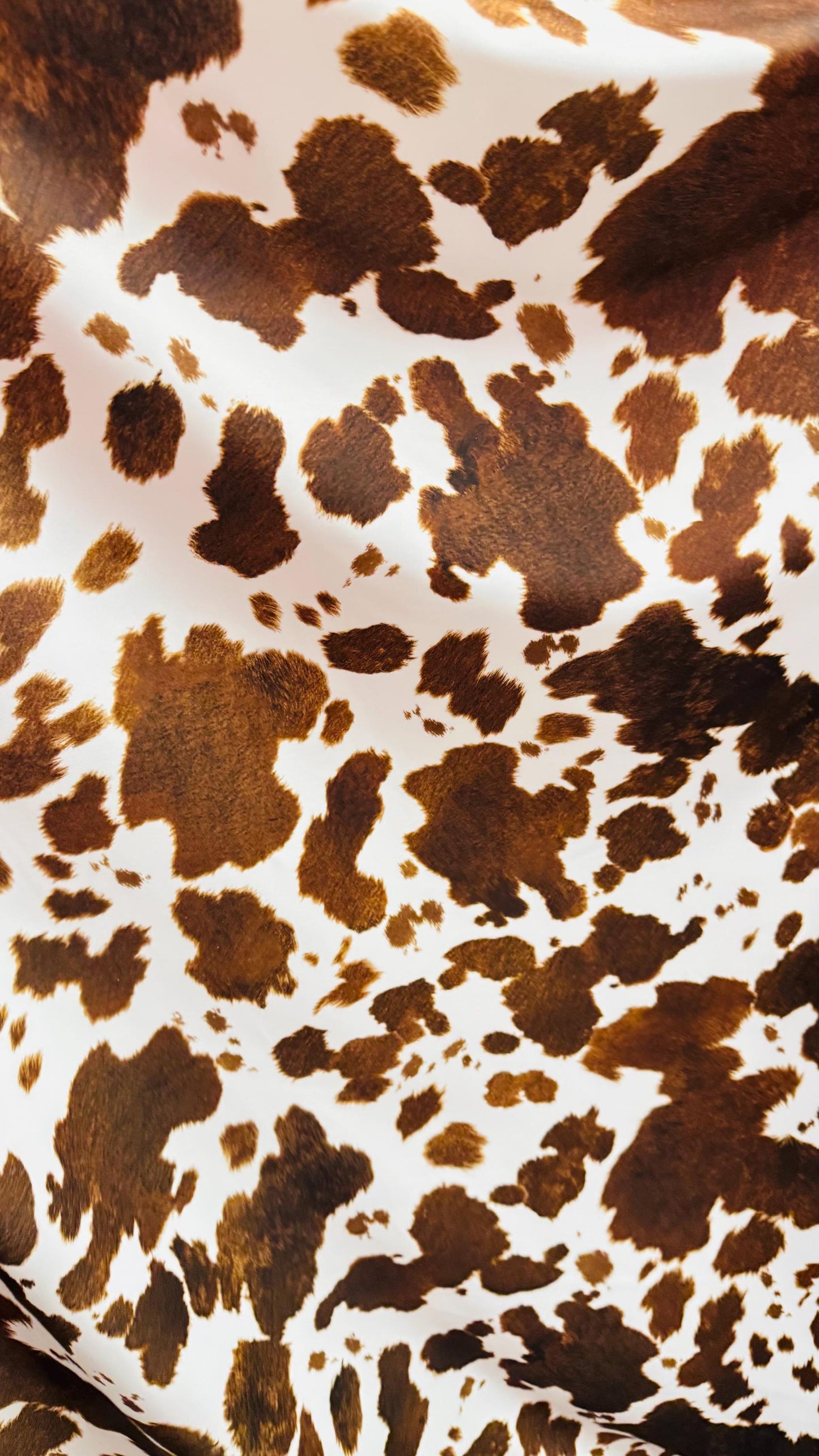 Cow Exotic design white/brown print on great quality of nylon spandex 4-way stretch 58/60” Sold by the YD. Ships Worldwide from Los Angeles