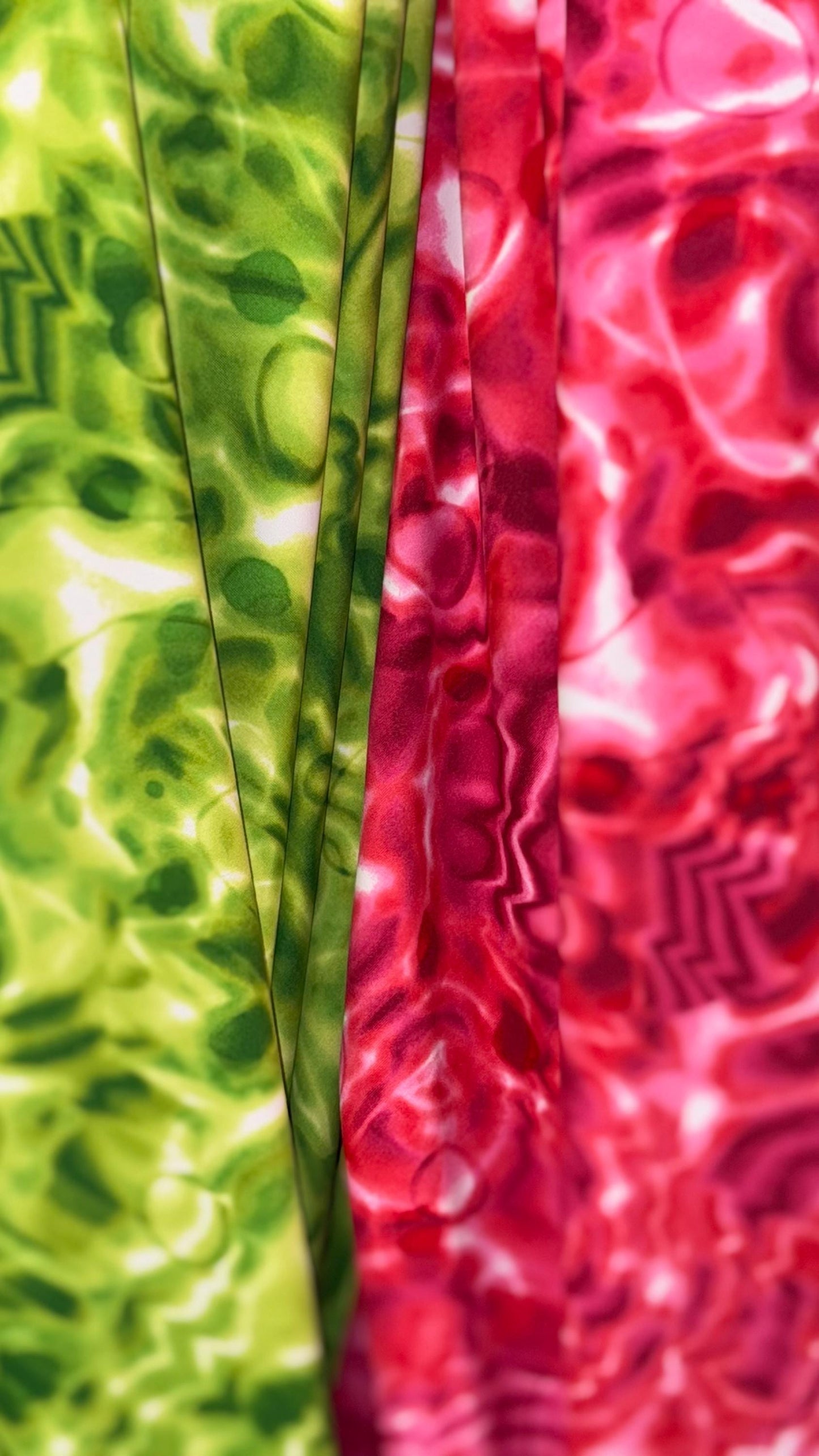New Modern abstract Magma Lava design multicolor print on best quality of nylon spandex 4-way stretch 58/60” Sold by the YD Ships Worldwide