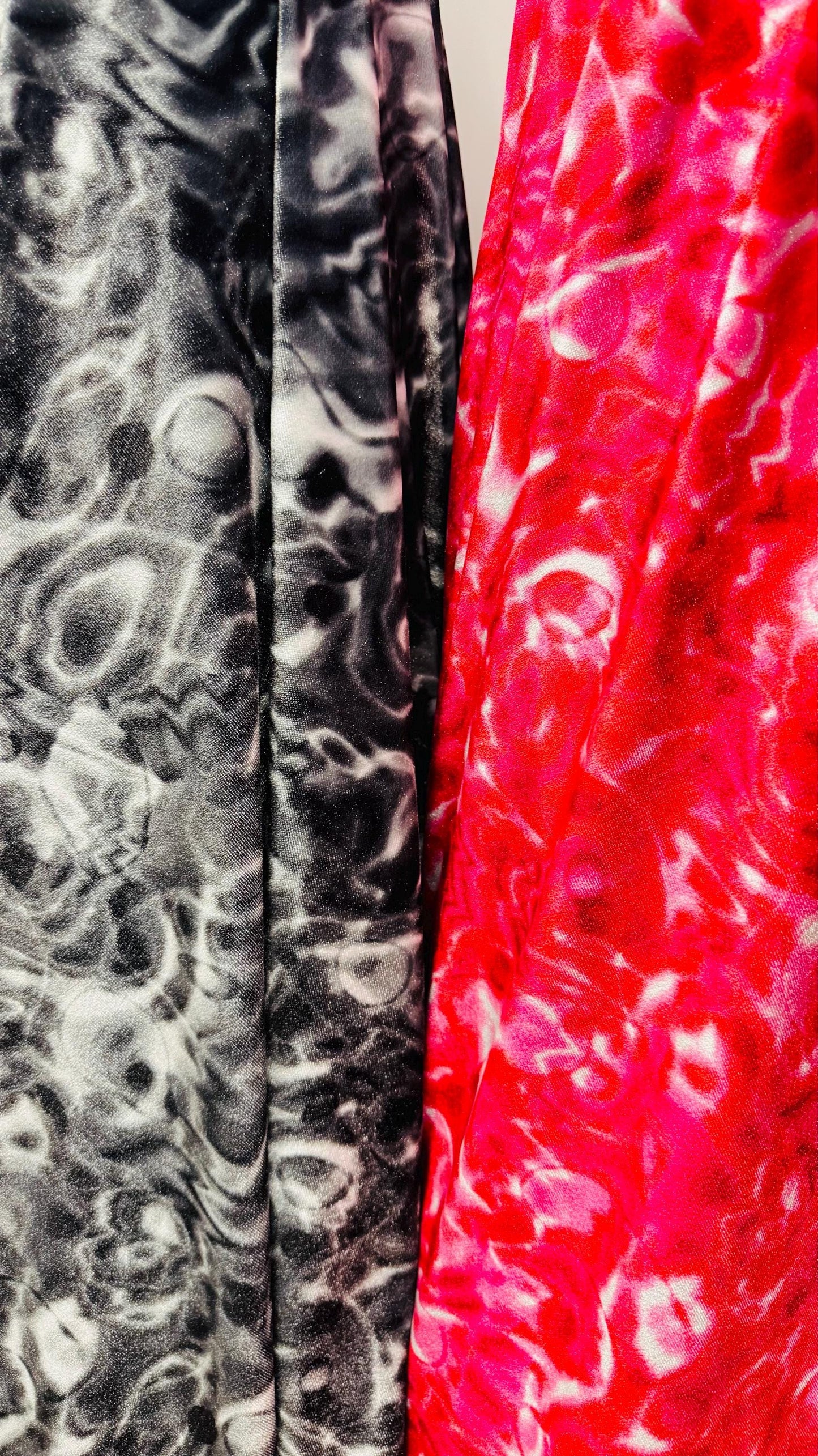 NEW Lava Modern abstract  design print on best quality of stretch velvet 4-way stretch 58/60” Sold by the YD. Ships Worldwide from L.A CA