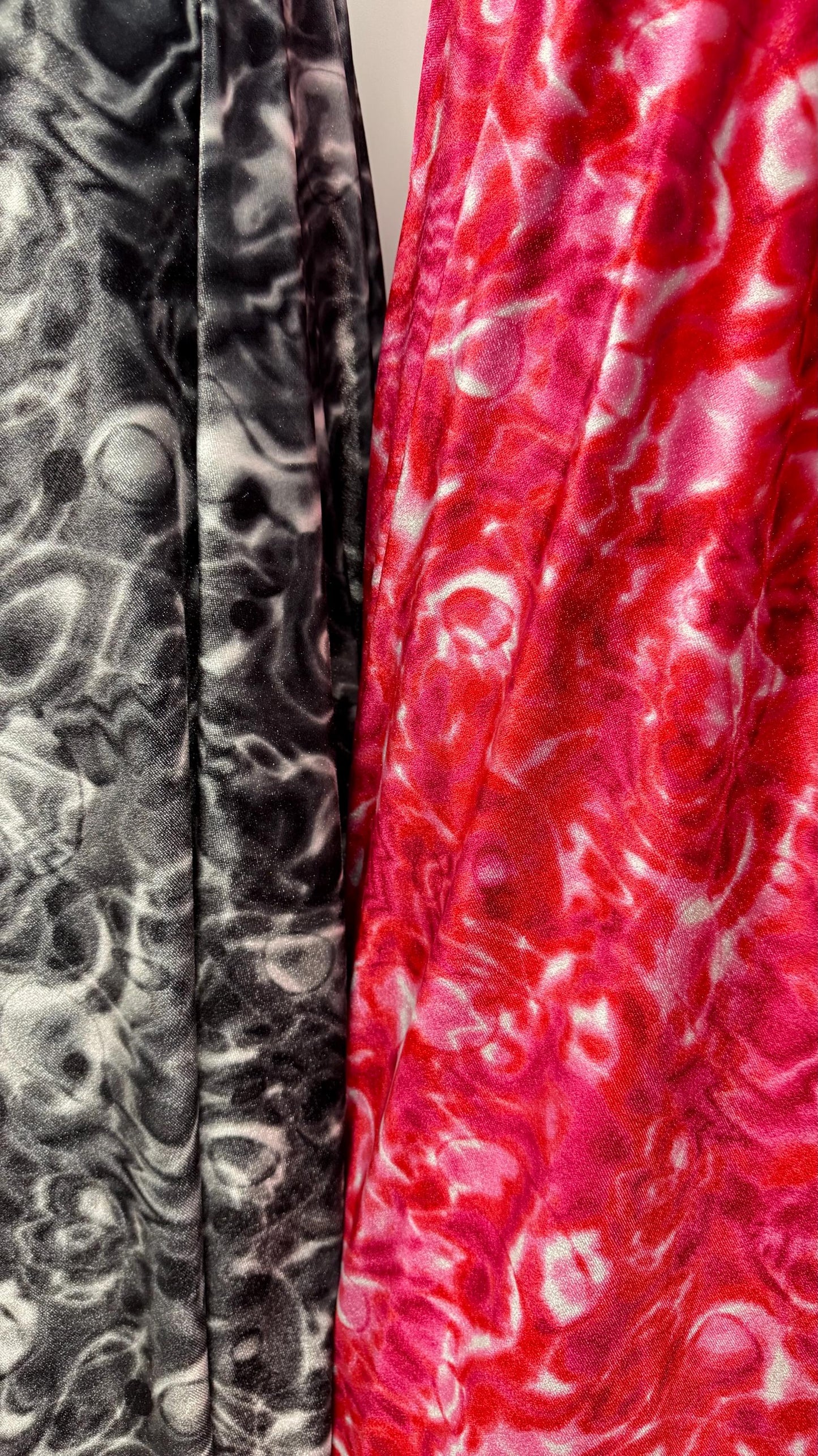 NEW Lava Modern abstract  design print on best quality of stretch velvet 4-way stretch 58/60” Sold by the YD. Ships Worldwide from L.A CA