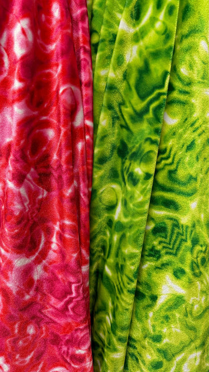 NEW Lava Modern abstract  design print on best quality of stretch velvet 4-way stretch 58/60” Sold by the YD. Ships Worldwide from L.A CA