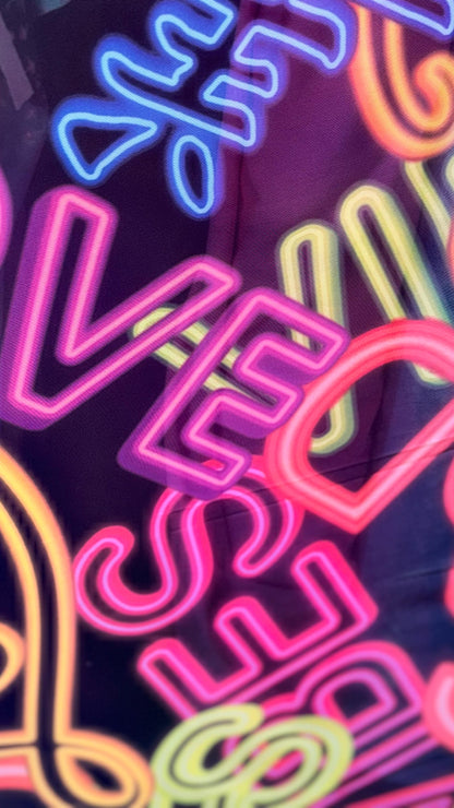 New City Lights design print on best quality of power mesh 4way stretch 58/60" Sold by the YD. Ships worldwide from Los Angeles California