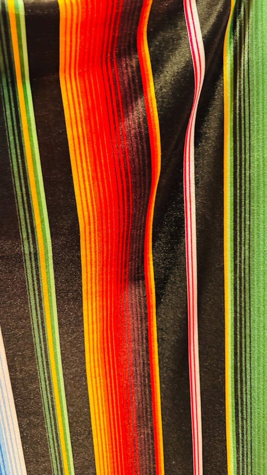 NEW Luxury Zarape design print on great quality of stretch velvet 4-way stretch 58/60” Sold by the YD. Ships Worldwide from Los Angeles CA
