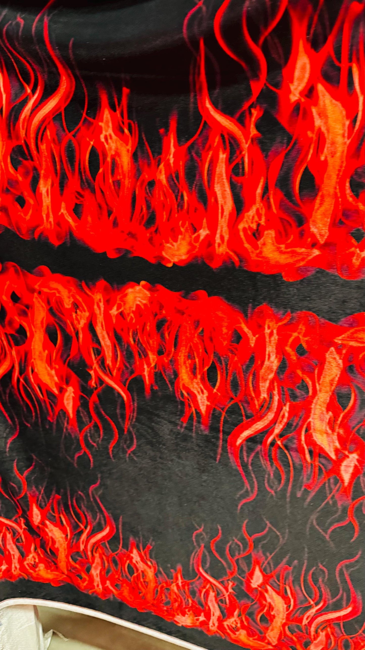 NEW Luxury Flames design print on great quality of stretch velvet 4-way stretch 58/60” Sold by the YD. High quality fabrics