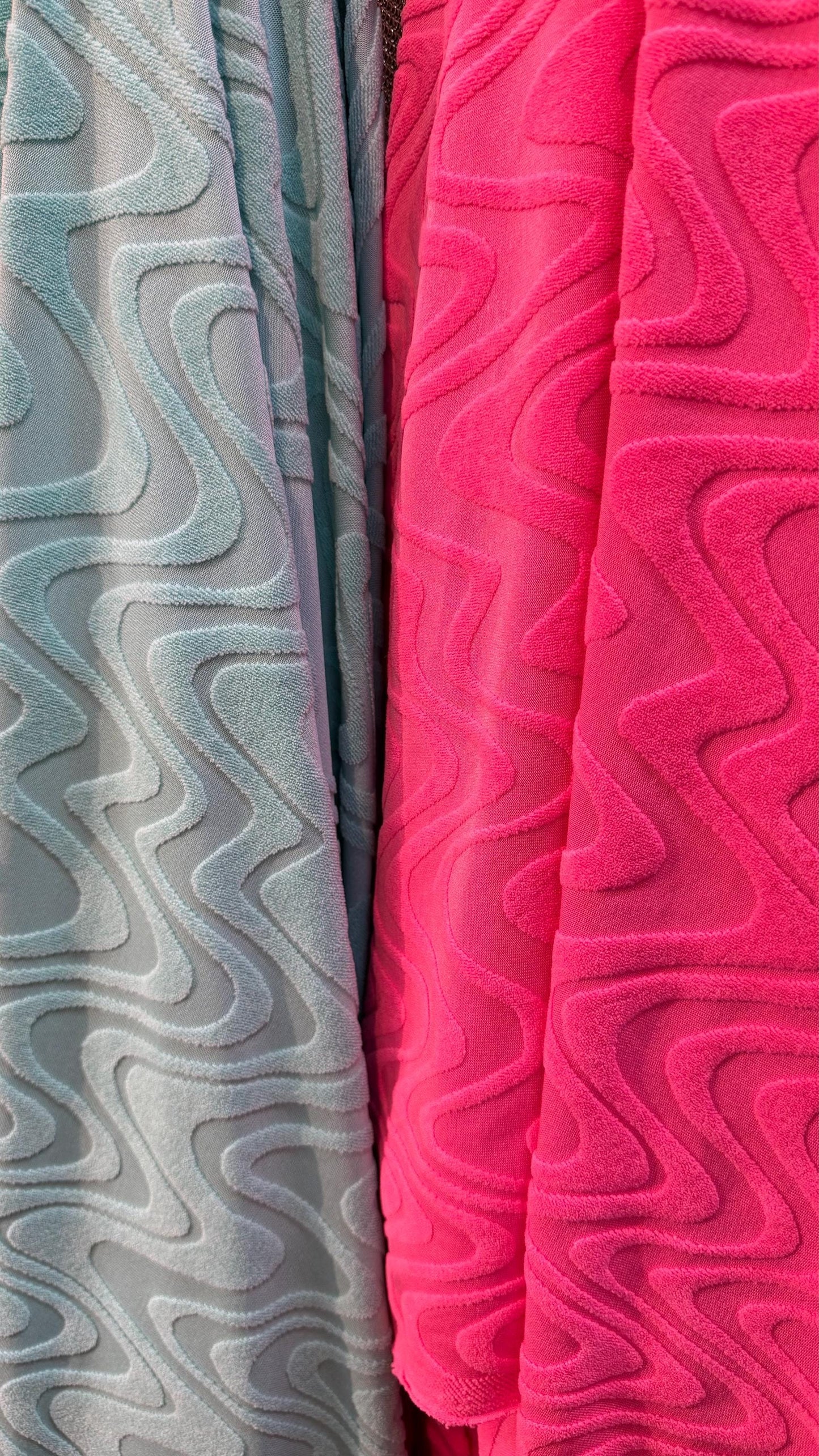 New burnout Spandex Knit Wavy design 4way Stretch 55/57" Sold by the YD. Ships worldwide from Los Angeles California USA.