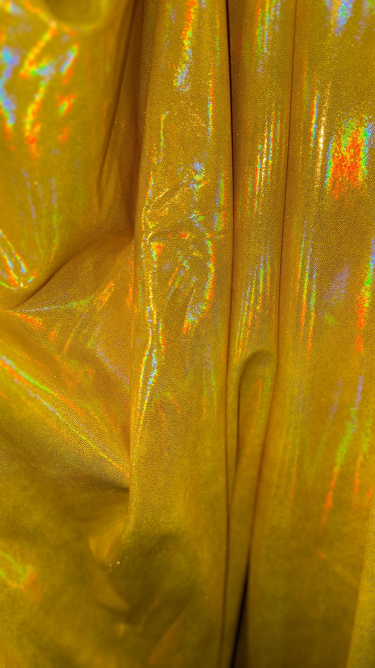New Iridescent foggy foil oil effect metallic nylon spandex and iridescent metallic vinyl 4way stretch Sold by the YD. Ships worldwide
