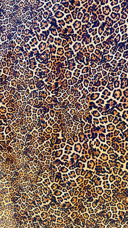 Wild Jaguar design print on great quality of cotton twill  Non Stretch 50”/52” Sold by the YD. Ships Worldwide from Los Angeles California