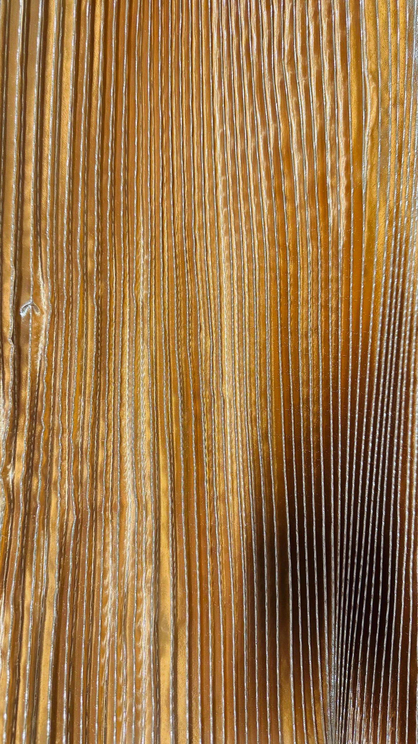 Deluxe Accordion 1/2” Metallic pleated lame super shiny fabric 45” Sold by the YD and half YD. Ships worldwide from Los Angeles USA.