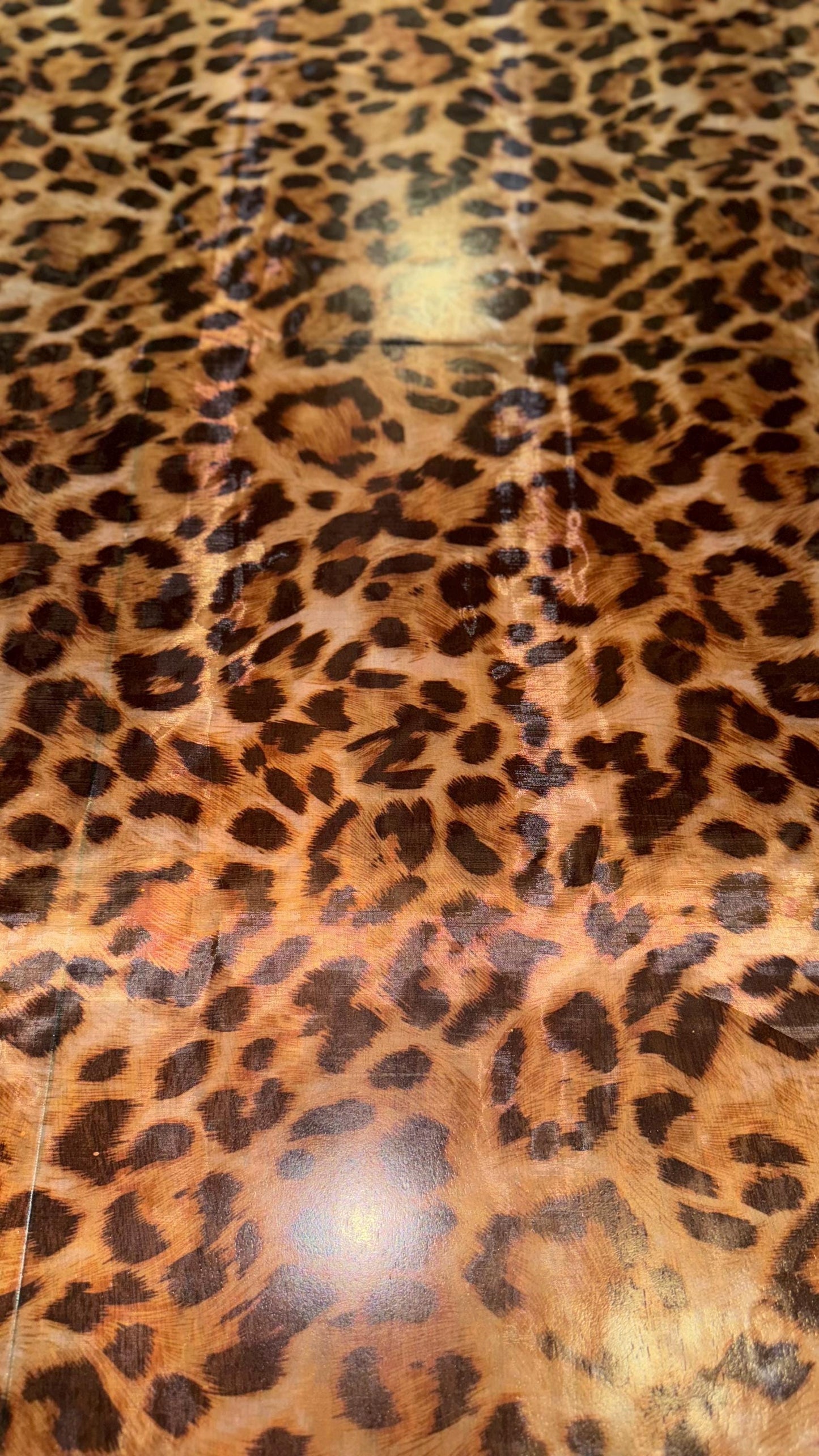 New Exotic Leopard design print on great quality of Mirror Silky Organza non stretch 58/60” Sold by the YD. Ships worldwide from LA CA