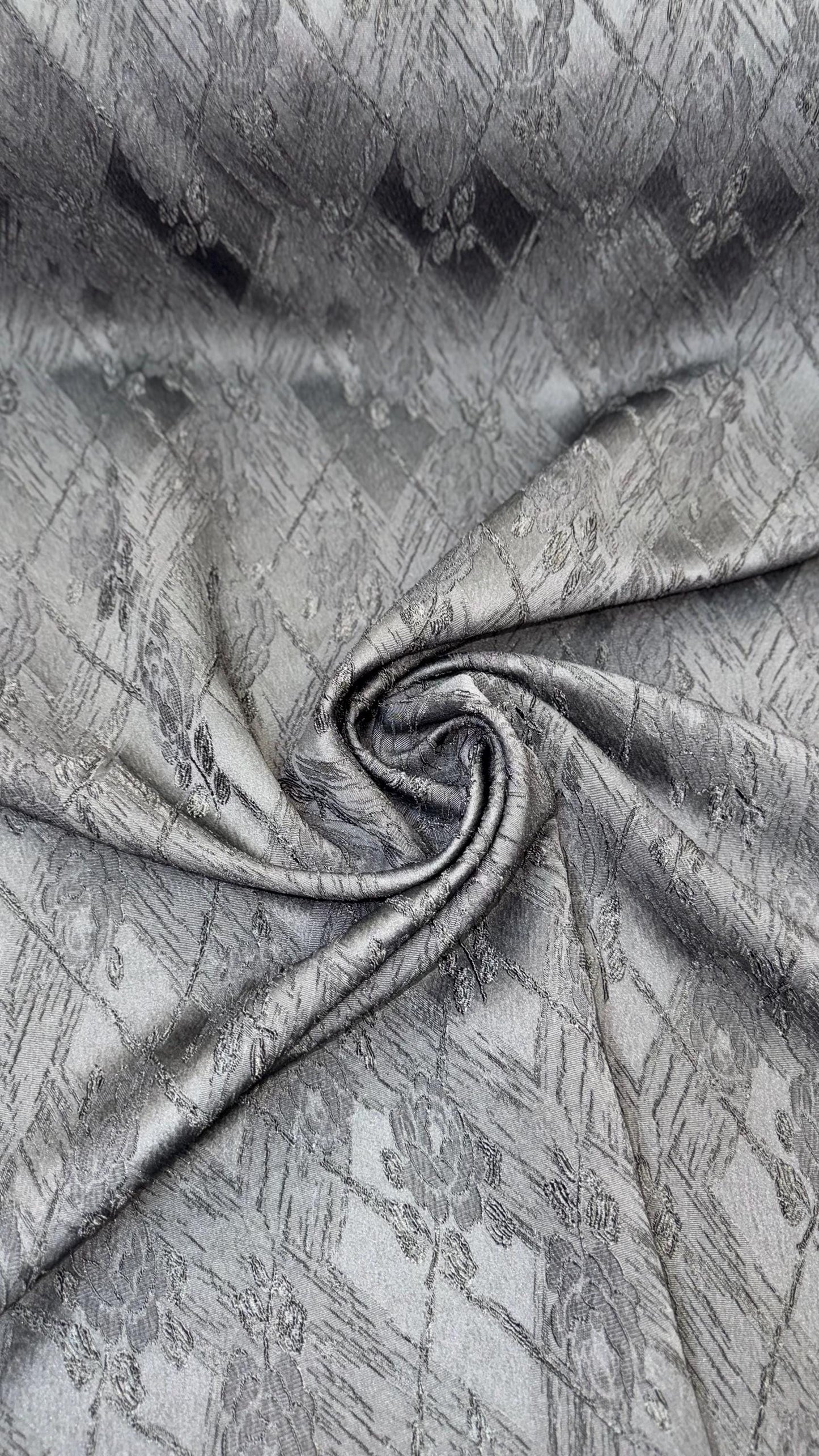 New Embossed Brocade flower design Non Stretch Black  color 58/60” Sold by the YD. High quality fabrics by AlexLAFabrics