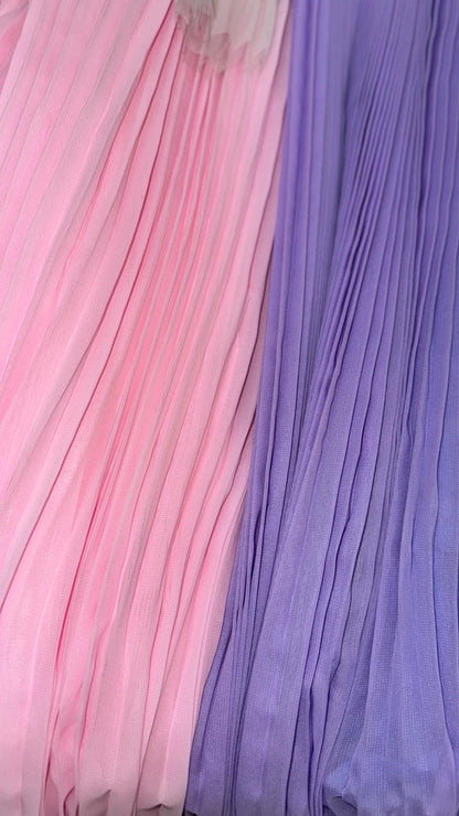 New Pleated Chiffon accordion style non stretch 58/60” Sold by the YD. Ships Worldwide from Los Angeles California USA