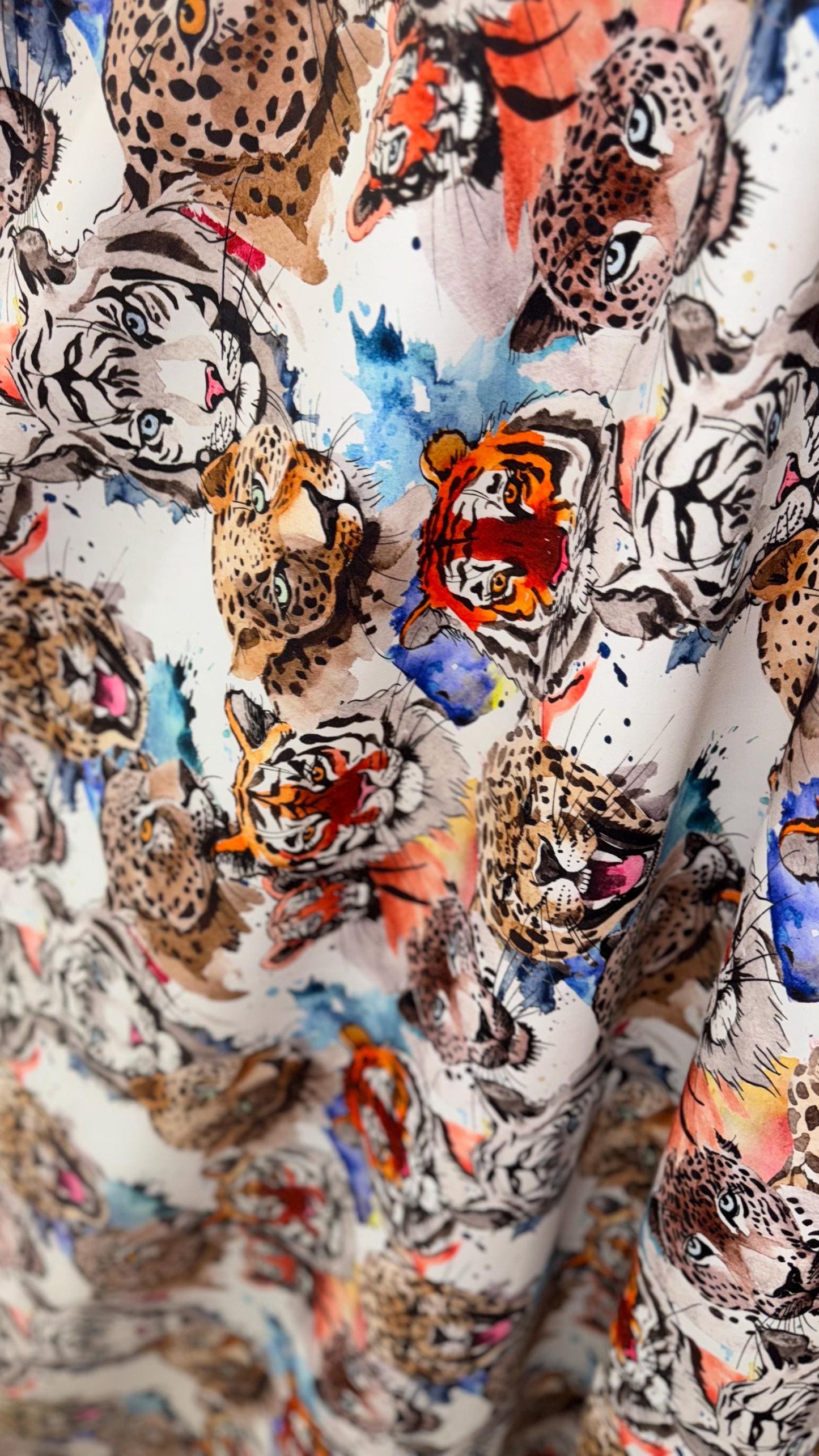 New Exotic Tiger design print on heavy nylon spandex 4-way stretch 58/60" Sold by the YD. Ships worldwide from Los Angeles California USA