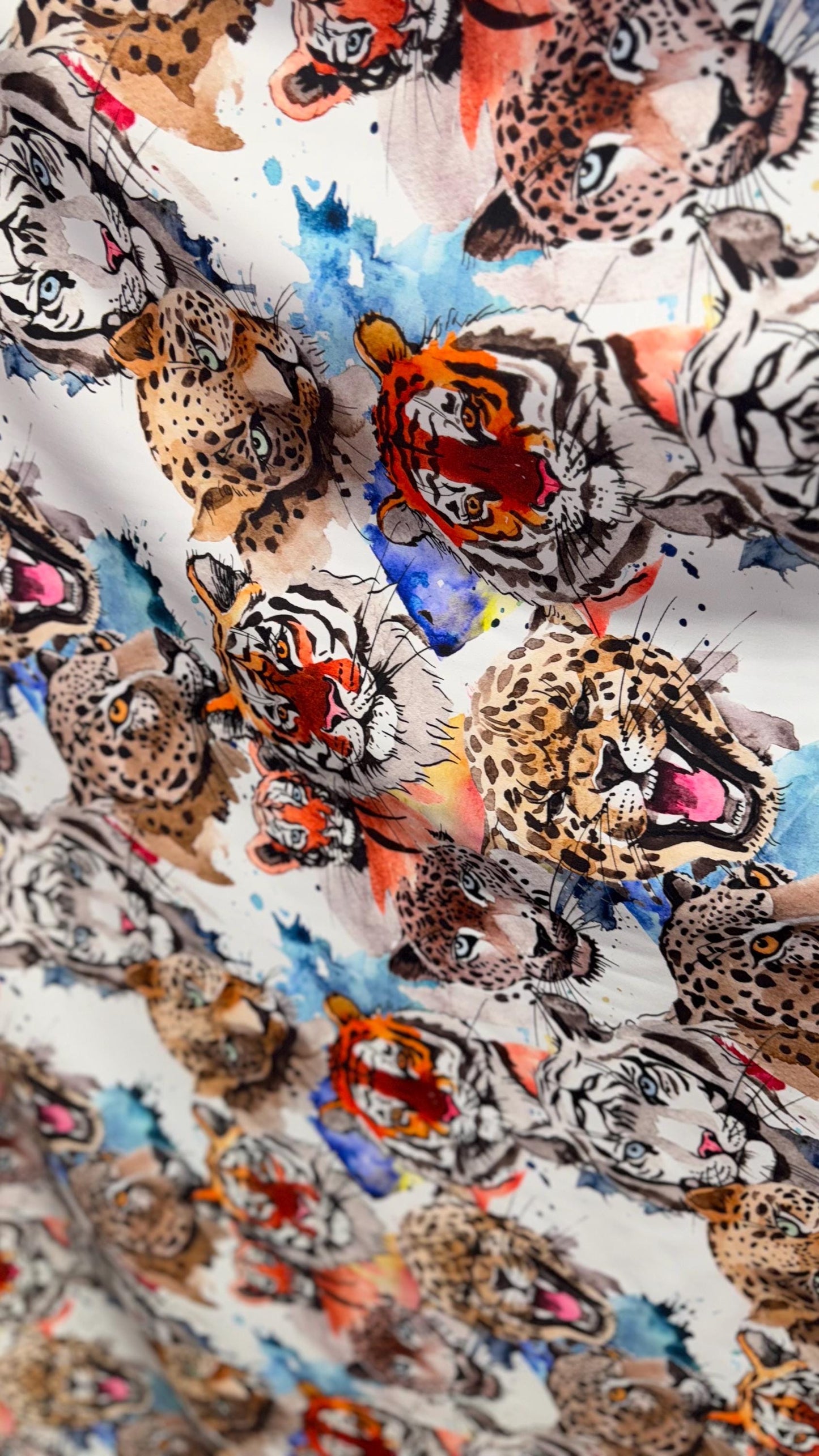 New Exotic Tiger design print on heavy nylon spandex 4-way stretch 58/60" Sold by the YD. Ships worldwide from Los Angeles California USA