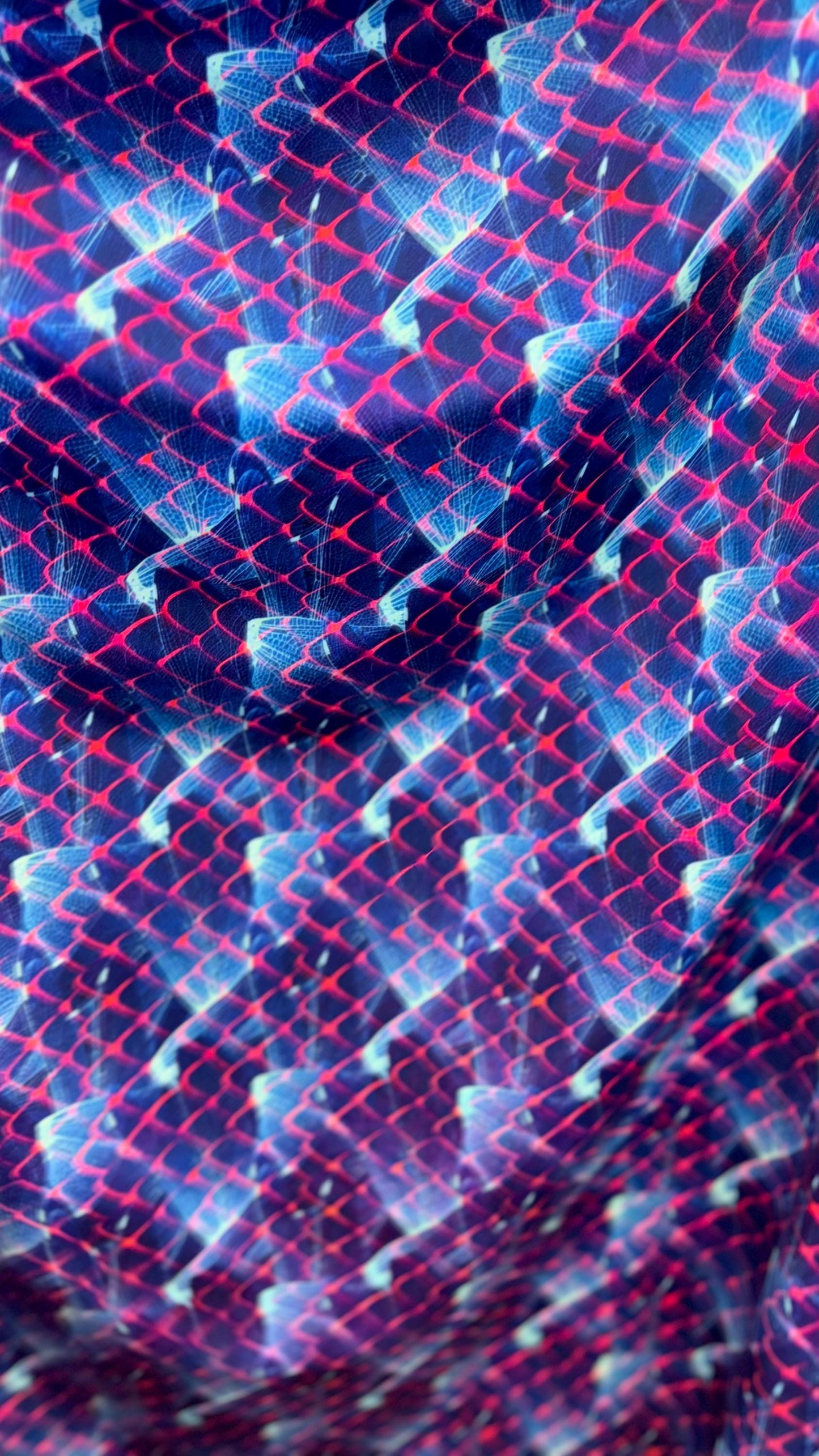 New Exotic Dragon View abstract design print on nylon spandex 4-way 58/60” Sold by the YD. Ships worldwide from Los Ángeles California USA.