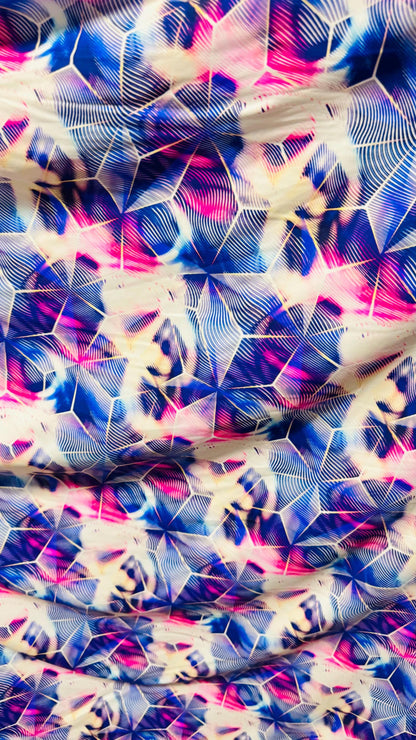 New Cube Geometric design print on great quality of nylon spandex 4-way stretch 58/60” Sold by the YD. Ships worldwide from Los Ángeles