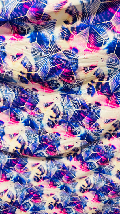 New Cube Geometric design print on great quality of nylon spandex 4-way stretch 58/60” Sold by the YD. Ships worldwide from Los Ángeles