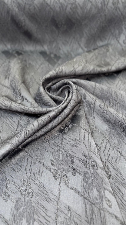 New Embossed Brocade flower design Non Stretch Black  color 58/60” Sold by the YD. High quality fabrics by AlexLAFabrics