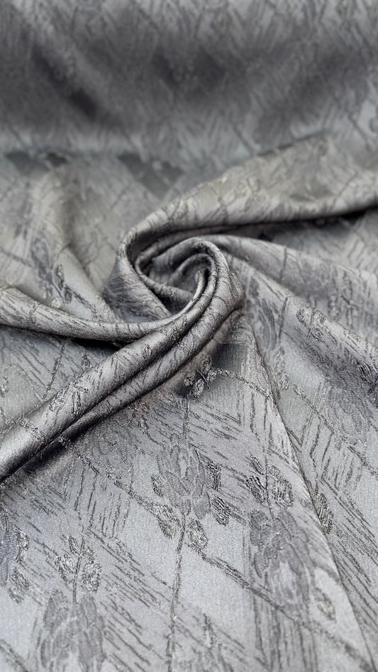 New Embossed Brocade flower design Non Stretch Black  color 58/60” Sold by the YD. High quality fabrics by AlexLAFabrics