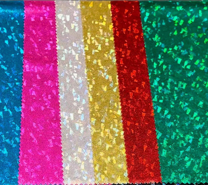 New Shattered glass with foggy foil Hologram metallic nylon spandex 4way stretch 58/60" Sold by the YD. Ships worldwide from Los Angeles CA