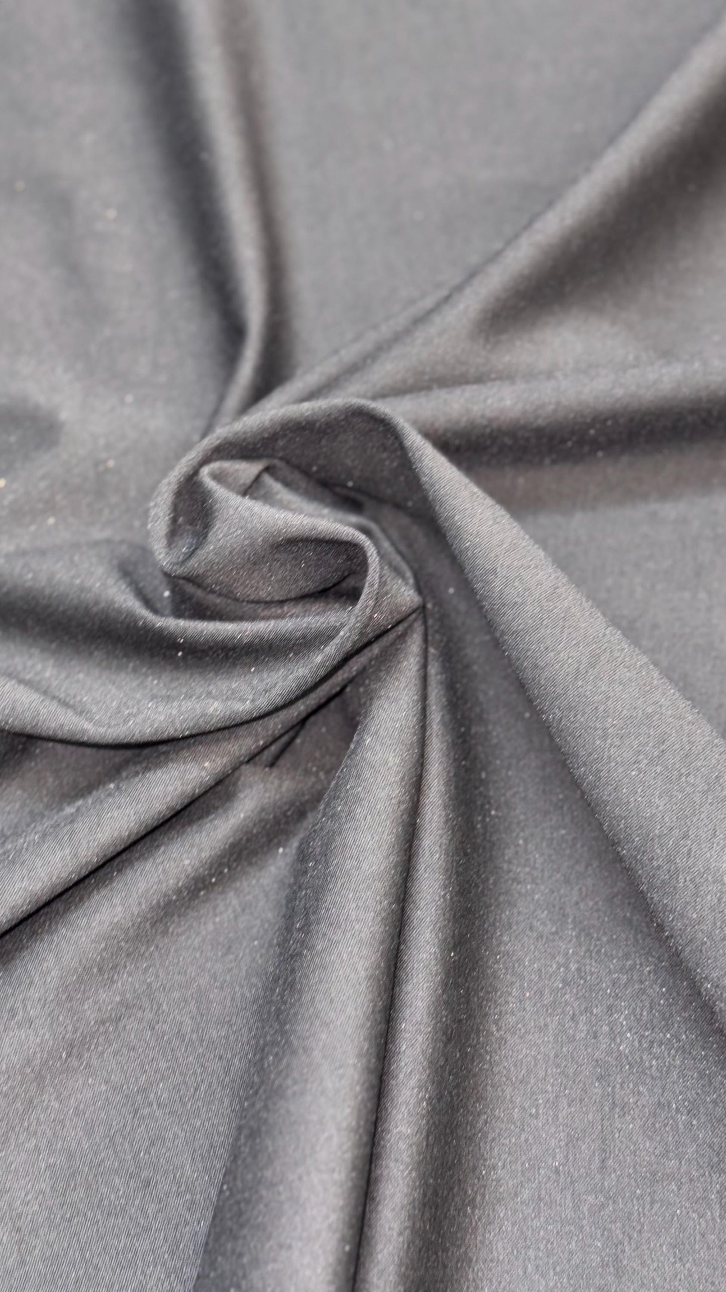 Super Heavy Black Gabardine Spandex 2-way stretch 58/60” Sold by the YD. High quality fabrics by AlexLAFabrics