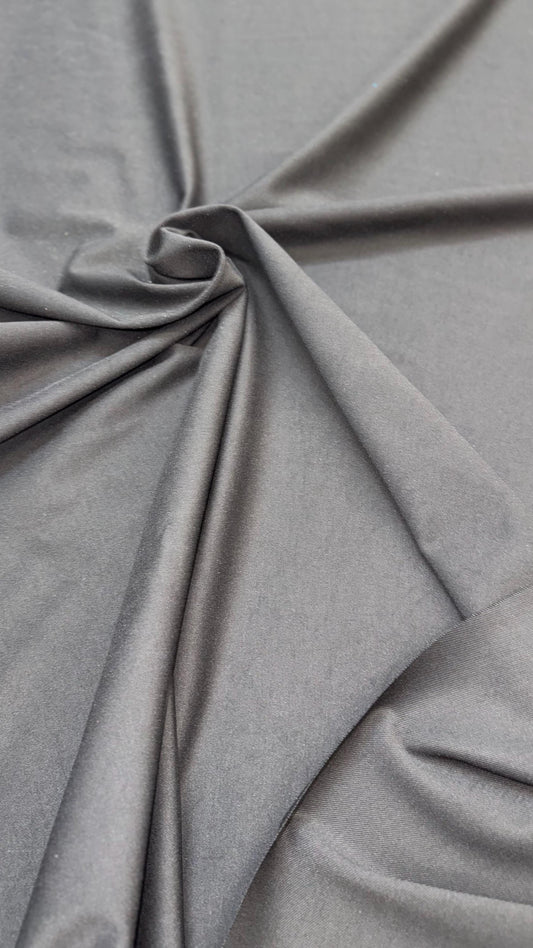 Super Heavy Black Gabardine Spandex 2-way stretch 58/60” Sold by the YD. High quality fabrics by AlexLAFabrics