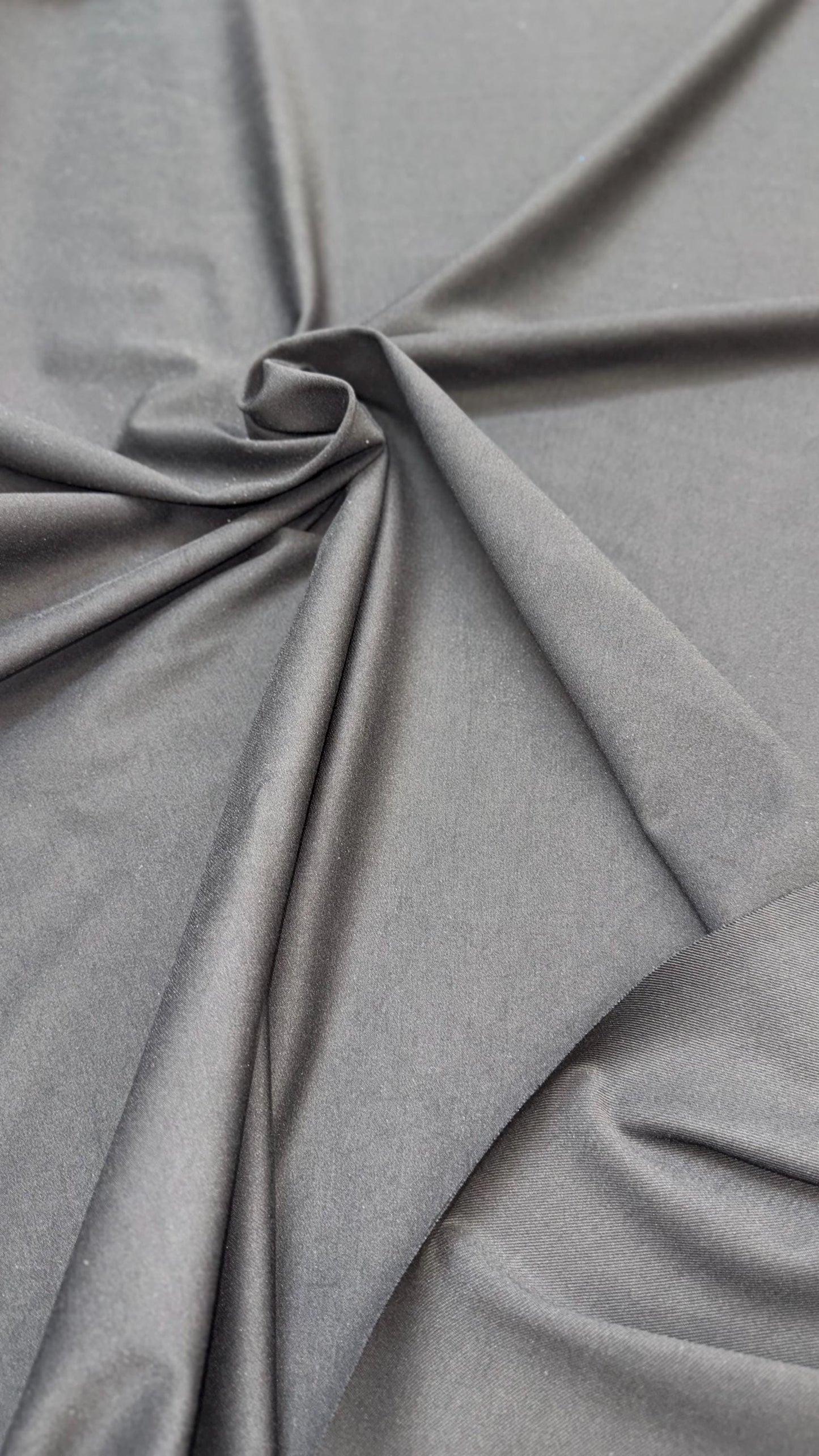 Super Heavy Black Gabardine Spandex 2-way stretch 58/60” Sold by the YD. High quality fabrics by AlexLAFabrics
