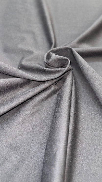 Super Heavy Black Gabardine Spandex 2-way stretch 58/60” Sold by the YD. High quality fabrics by AlexLAFabrics