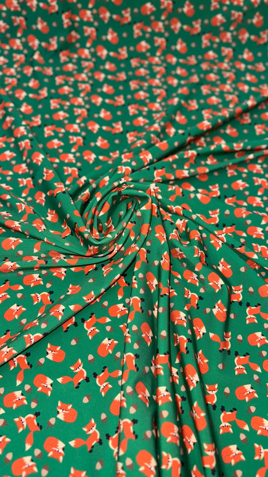 New Fox Exotic design print on best quality of nylon spandex 4-way stretch 58/60” Sold by the YD. Ships Worldwide from Los Angeles Californi