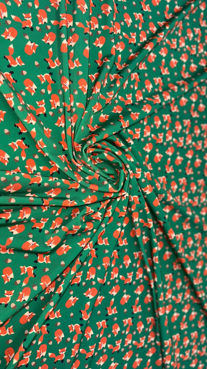 New Fox Exotic design print on best quality of nylon spandex 4-way stretch 58/60” Sold by the YD. Ships Worldwide from Los Angeles Californi