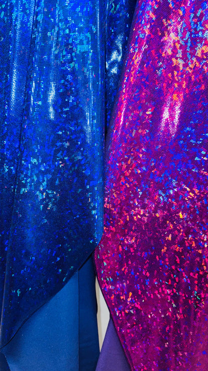 New Shattered glass metallic nylon spandex broken glass hologram 4way stretch 58/60" Sold by the YD. Ships worldwide from Los Angeles CA.
