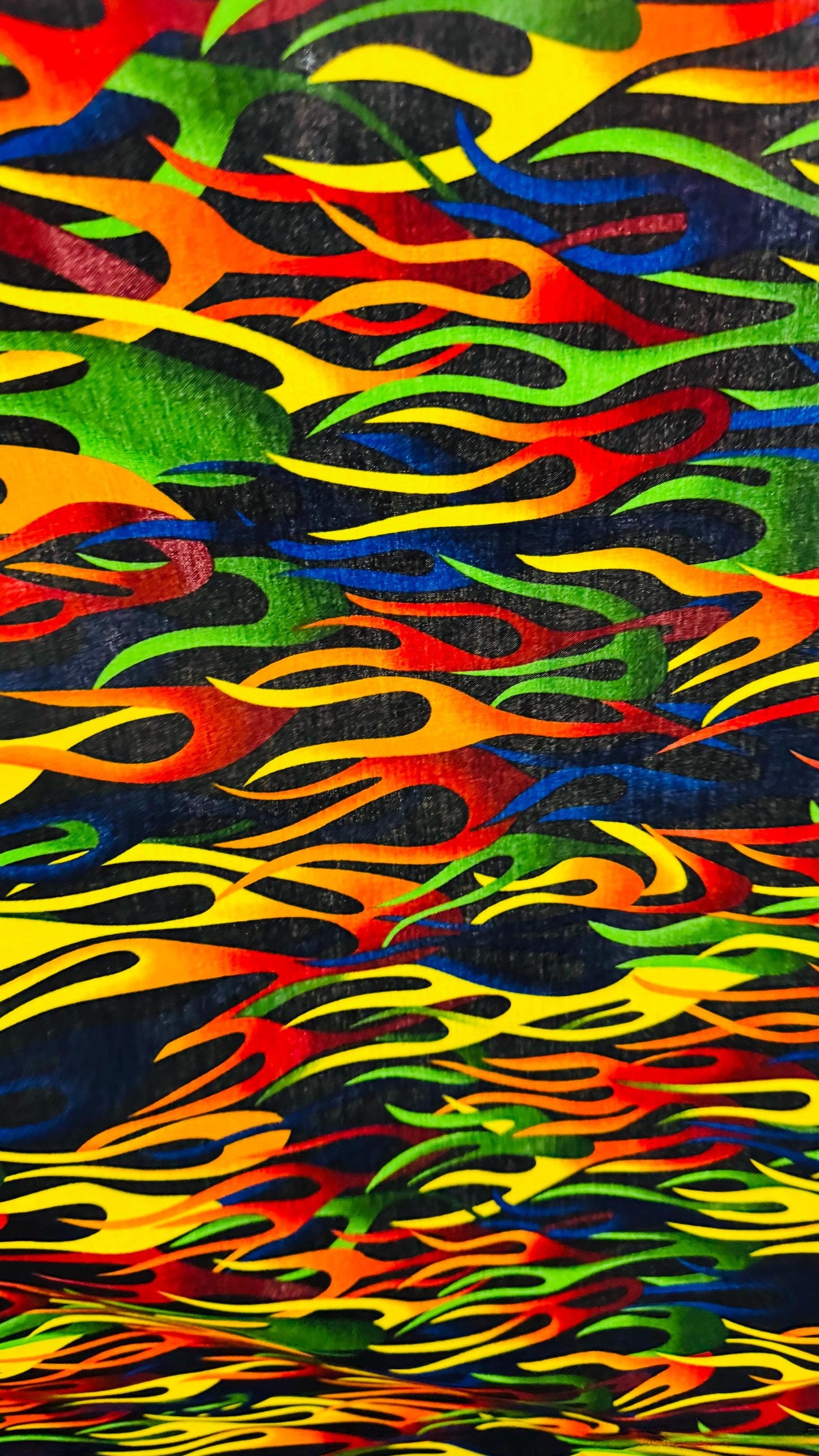 100% cotton Flames Ghost Rider sign print on great quality of cotton soft fabric 44/45” Sold by the YD. Ships worldwide from Los Angeles CA
