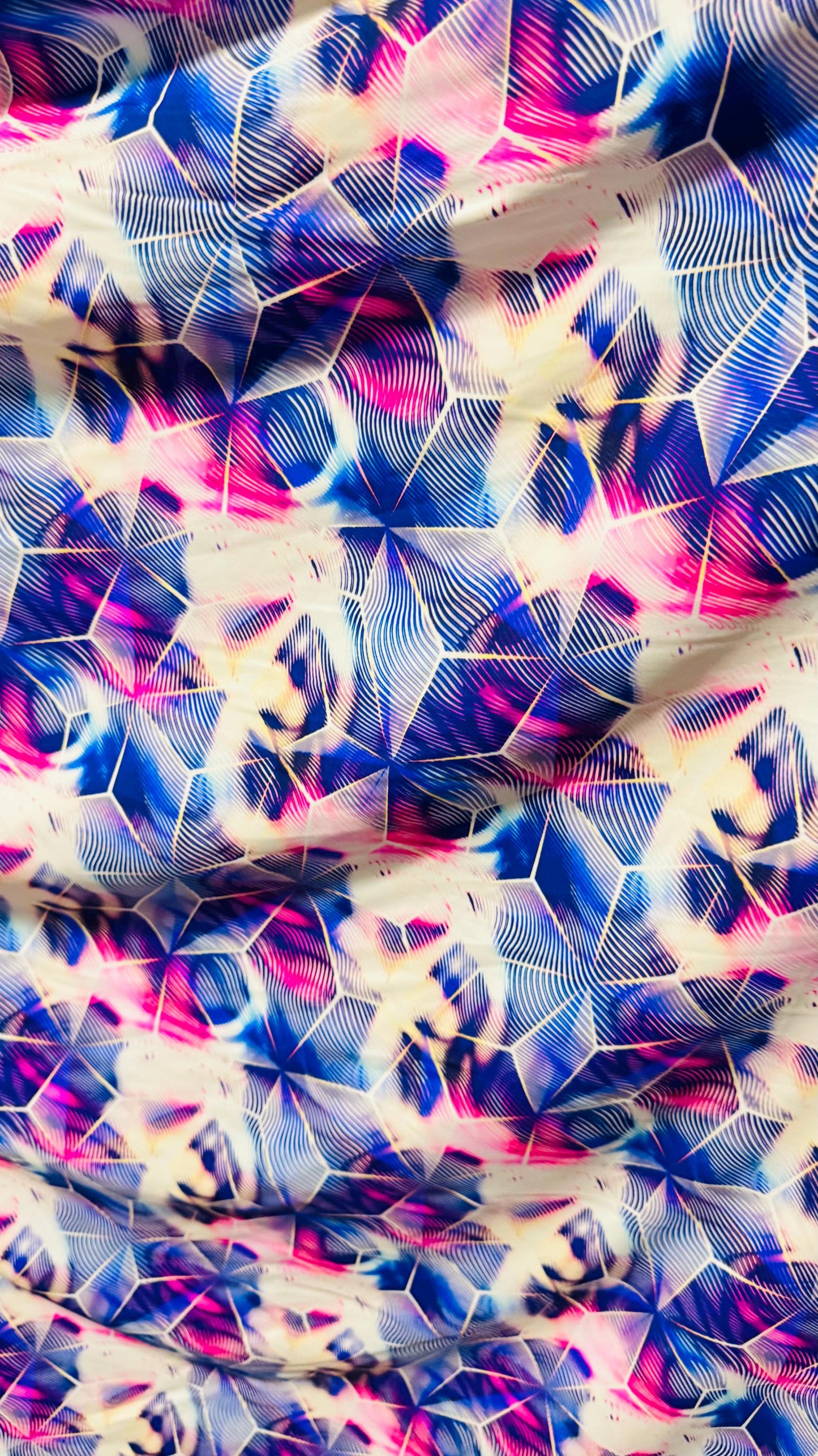 New Cube Geometric design print on great quality of nylon spandex 4-way stretch 58/60” Sold by the YD. Ships worldwide from Los Ángeles