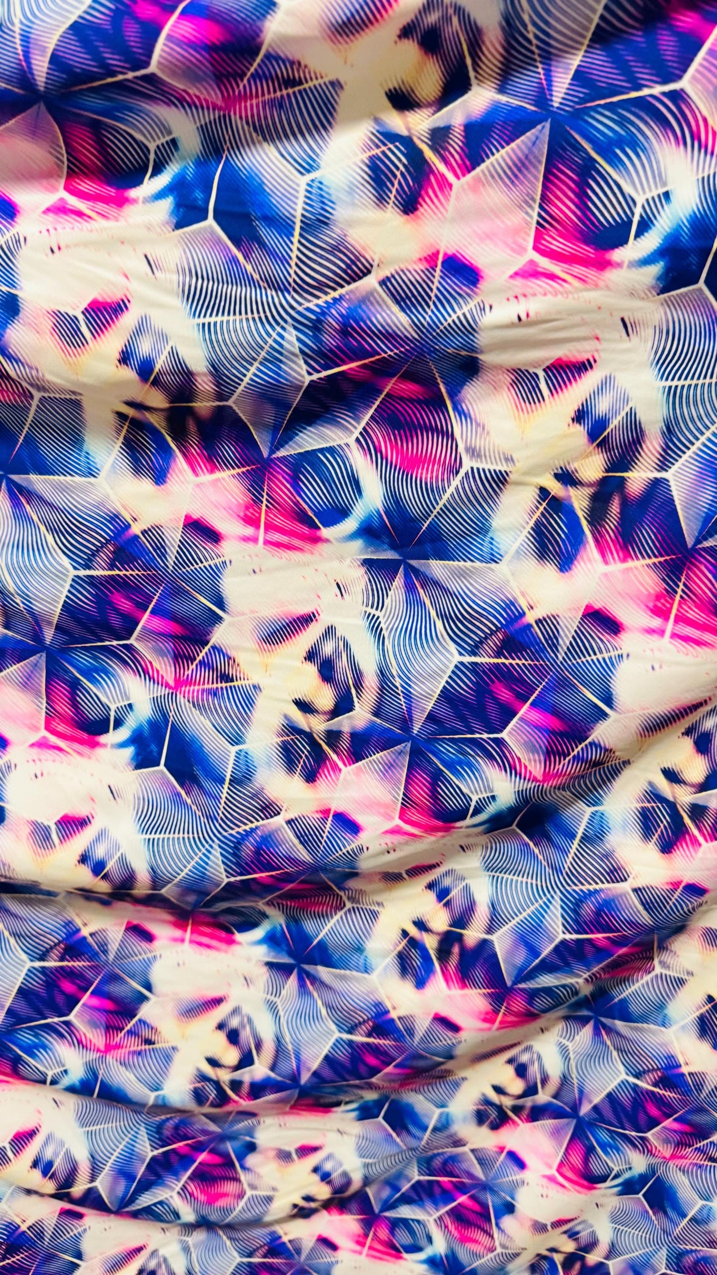 New Cube Geometric design print on great quality of nylon spandex 4-way stretch 58/60” Sold by the YD. Ships worldwide from Los Ángeles