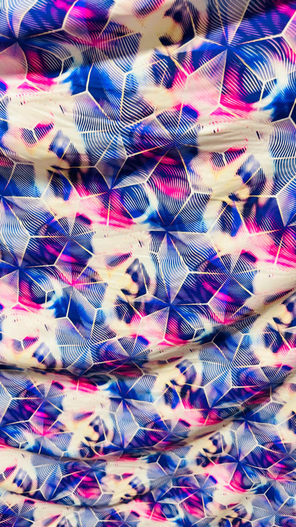 New Cube Geometric design print on great quality of nylon spandex 4-way stretch 58/60” Sold by the YD. Ships worldwide from Los Ángeles