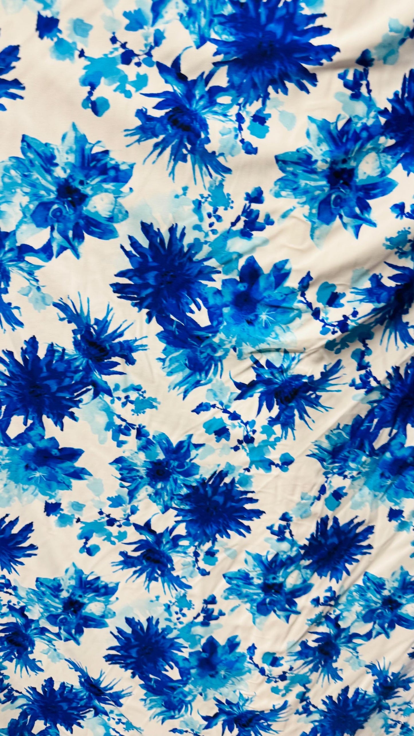 New Flower Abstract design print on heavy nylon spandex 4way stretch 58/60" Sold by the  YD. Ships worldwide from Los Angeles California.