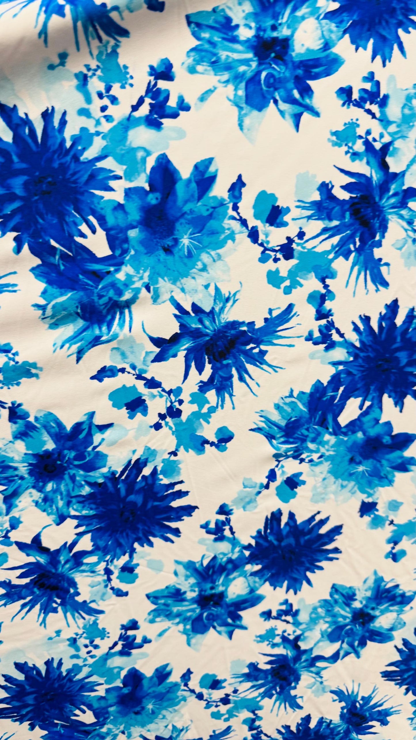 New Flower Abstract design print on heavy nylon spandex 4way stretch 58/60" Sold by the  YD. Ships worldwide from Los Angeles California.