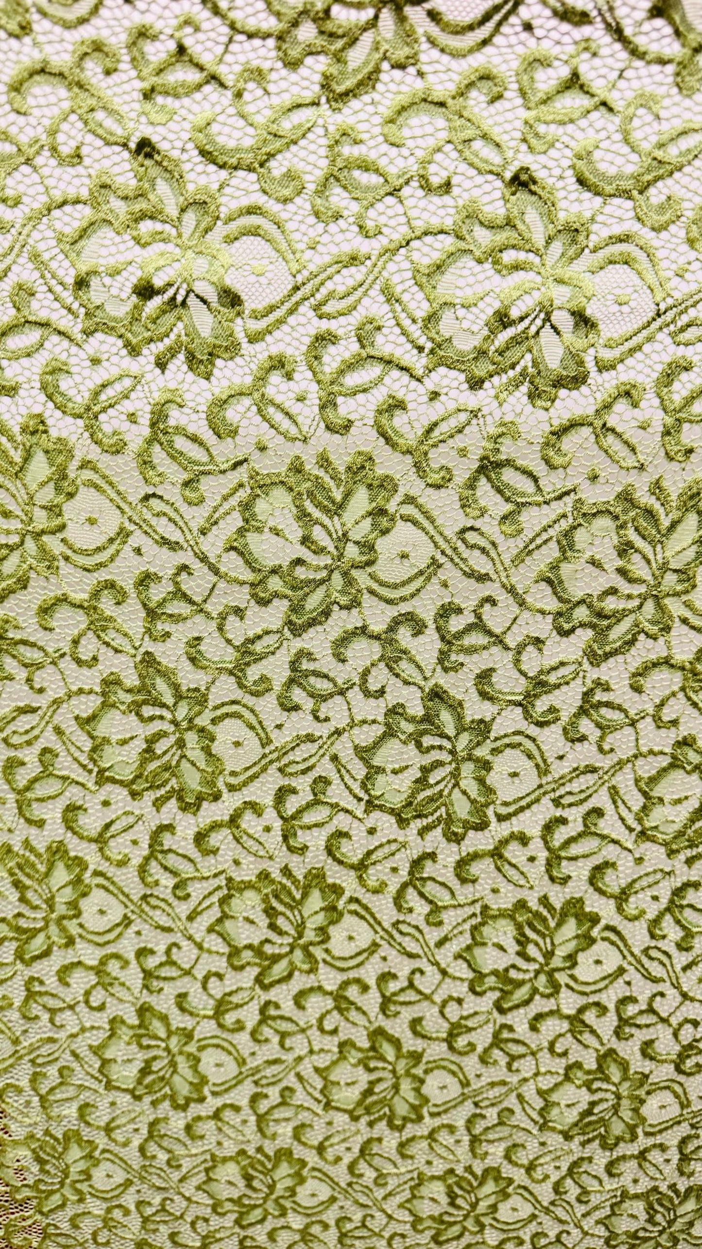 New Victoria Sage Stretch lace design best quality of stretch lace 55/57” Sold by the YD. Ships Worldwide from Los Ángeles California USA