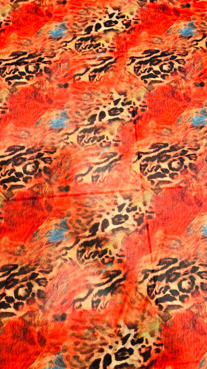New Exotic Safari design print on great quality of power mesh nylon 4-way stretch 58/60” Sold by the YD. Ships worldwide from Los Angeles